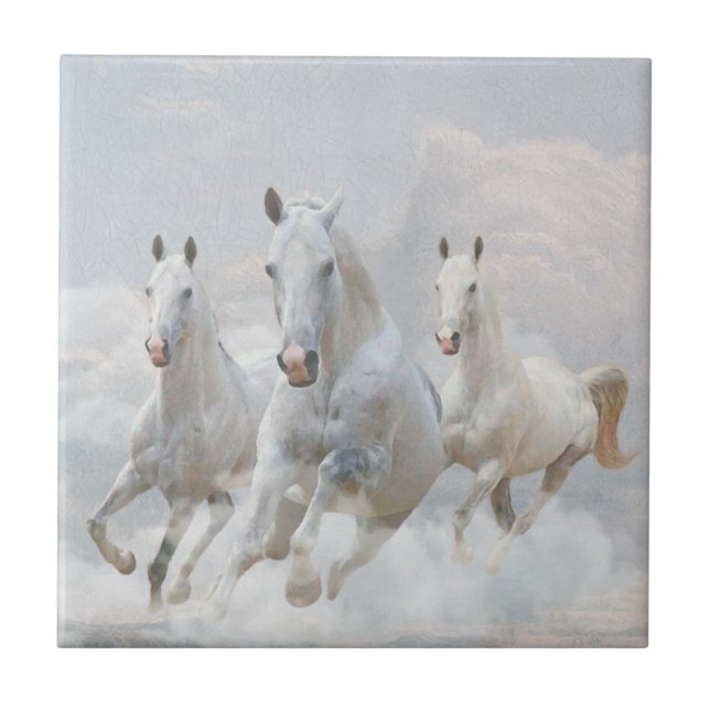 Horses in the clouds    tile (Front)