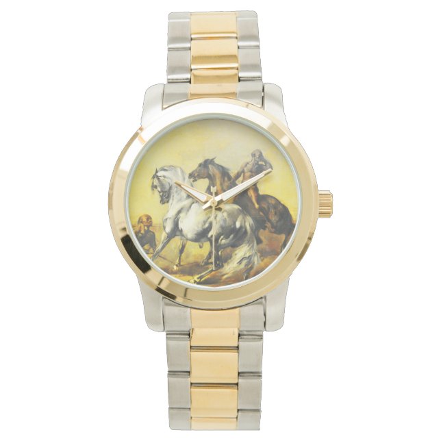 Horses in the desert watch (Front)