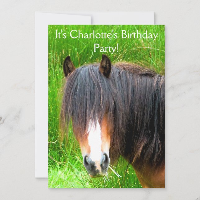 HORSES INVITATION (Front)