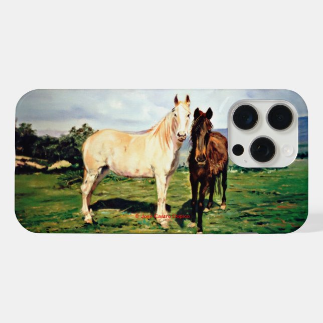 Horses iPhone Case (Back Horizontal)