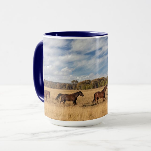 Horses Just Outside Grand Teton National Park Mug (Front Left)