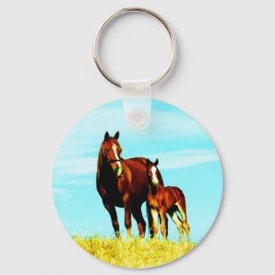 Horses Key Ring