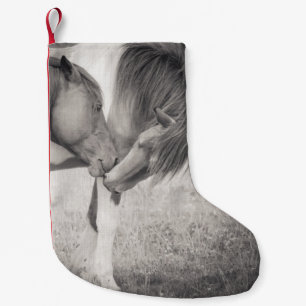 Horses Kissing Christmas Stocking