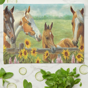 Horses Kitchen Towel