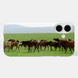 Horses Landscape Photo iPhone 16 Case
