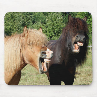 Horses Laughing Mouse Mat