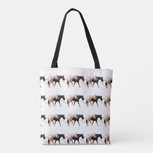 Horses Lead on with horses Tote Bag