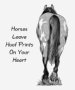 Horses Leave Hoofprints On Your Heart: Pencil Art T-shirt - 18.40 Horses Leave Hoofprints On Your Heart: Pencil Art T-shirt