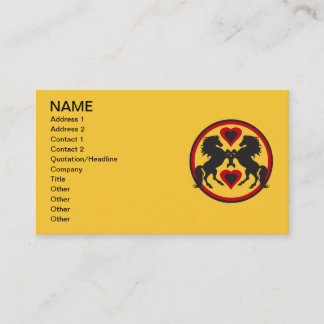 HORSES LOVE DANCE Business Cards