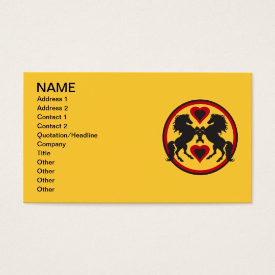 HORSES LOVE DANCE Business Cards