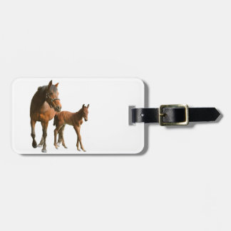 horses luggage tag