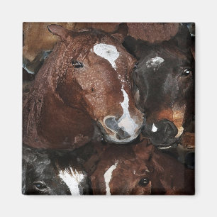 Horses Magnet
