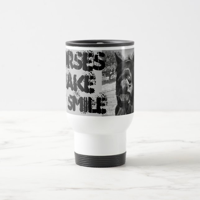 Horses Make Me Smile Mug (Center)
