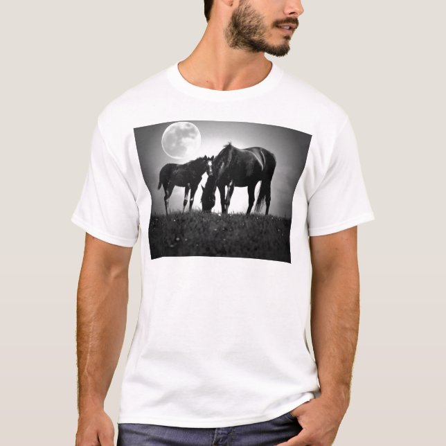 Horses & Moon T-Shirt (Front)