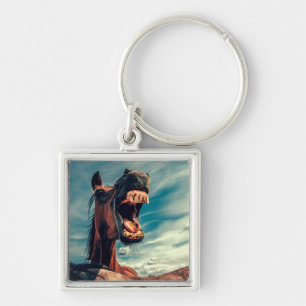 Horse's Mouth Teeth Neigh Wild Horse Animal Key Ring