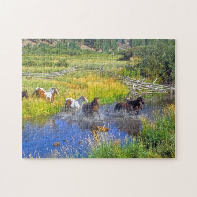 Horses of Montana. Jigsaw Puzzle (Horizontal)