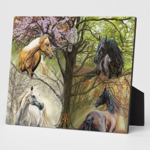Horses of the Four Elements Art Plaque