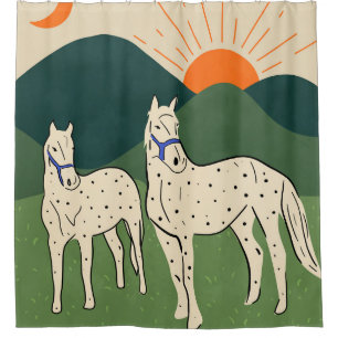 Horses of the Highland Shower Curtain