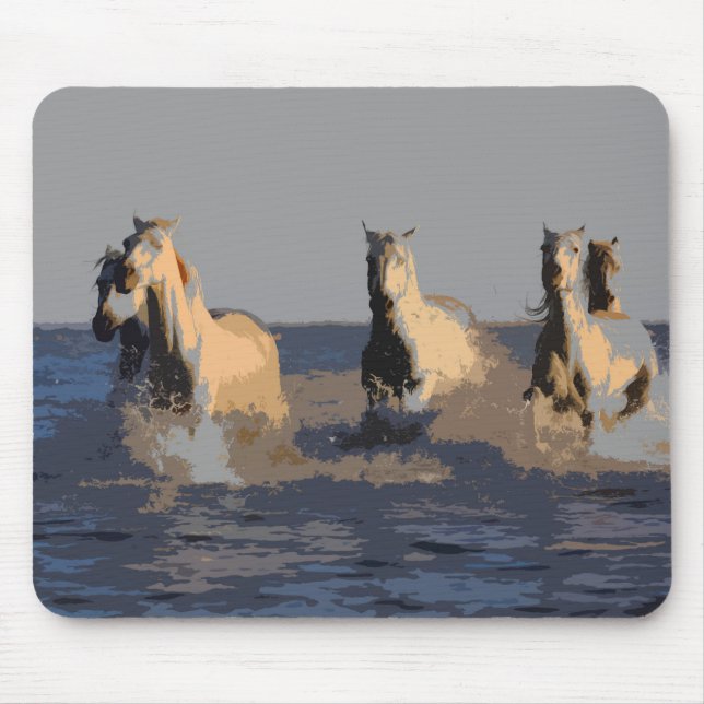 Horses of the Sea - Wild Horses Mouse Mat (Front)