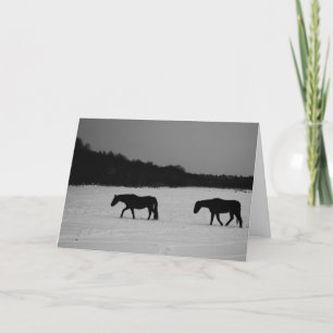 Horses On Snow gccna Card