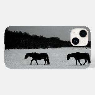 Horses On Snow ipha Case-Mate iPhone 14 Case