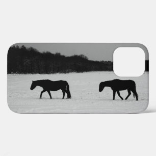 Horses On Snow iphcn iPhone 12 Case