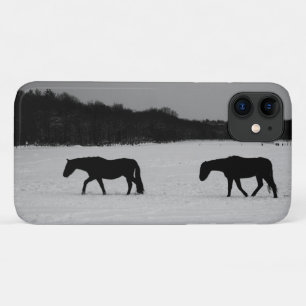 Horses On Snow iphcna iPhone 11 Case