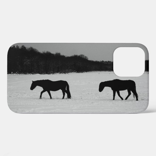 Horses On Snow iphcnm Case-Mate iPhone Case (Back (Horizontal))