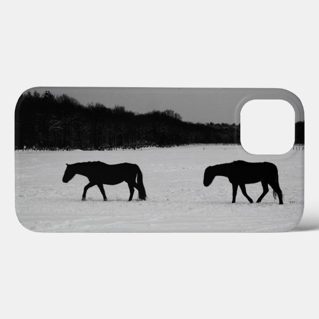 Horses On Snow iphcnm Case-Mate iPhone Case (Back (Horizontal))