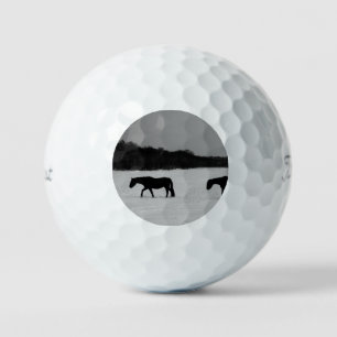 Horses On Snow tpv1 gbcna Golf Balls