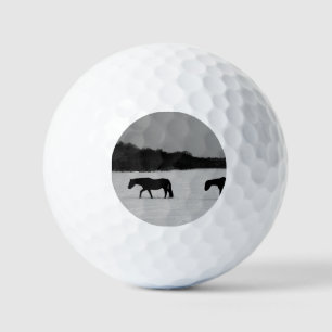 Horses On Snow va gbcnm Golf Balls