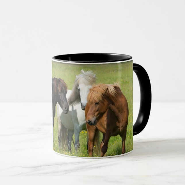 Horses on the Ranch, South Iceland Mug (Front Right)