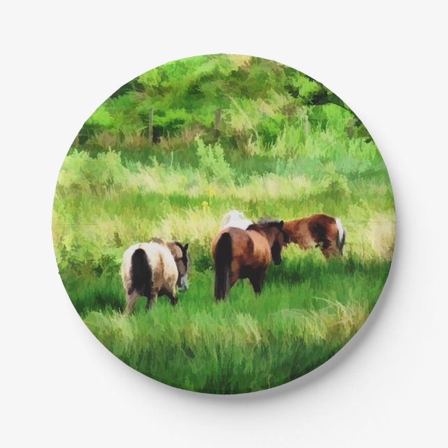 HORSES PAPER PLATE (Front)