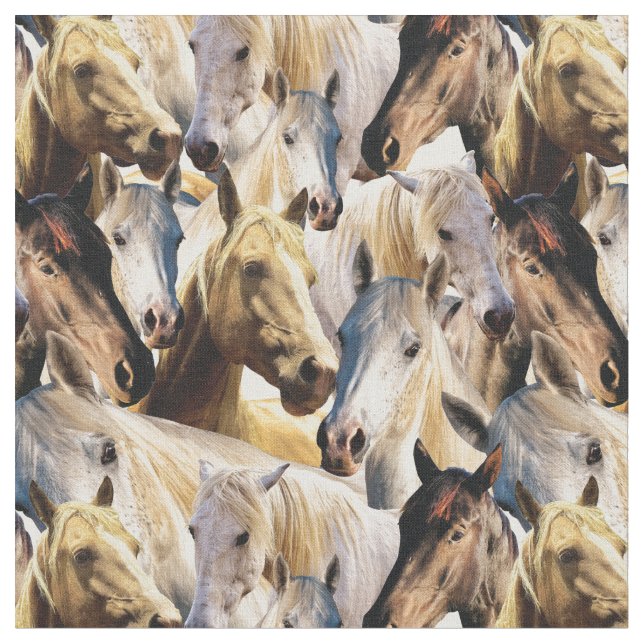 Horses pattern fabric (Close Up)