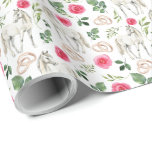 Horses & Pink Roses Wedding Gift Wrapping Paper<br><div class="desc">Celebrate a special day with this Horses & Pink Roses Wedding Gift Wrapping Paper. Perfect for brides,  crafters,  and creatives,  this charming wrap adds an equestrian,  whimsical,  floral and rustic touch to wedding gifts,  bridal showers,  and celebration projects. Available in multiple roll sizes and colours. Find more at www.hotpocketgraphics.com</div>