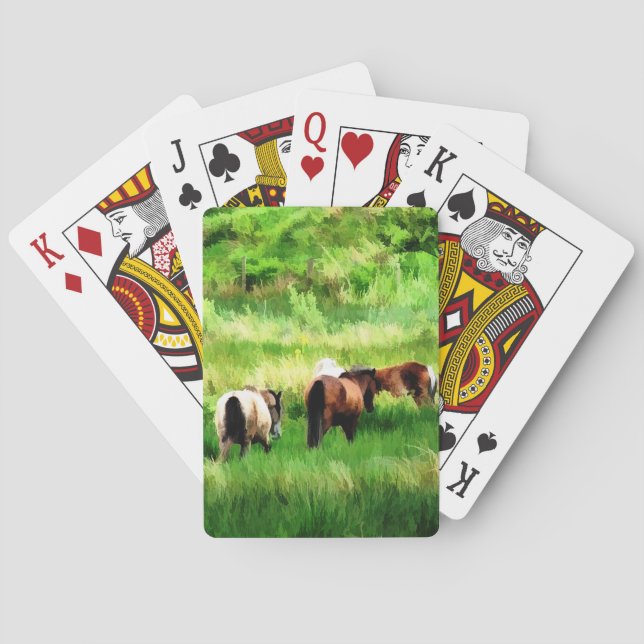 HORSES  PLAYING CARDS (Back)