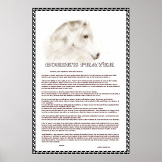 Horse's Prayer Poster