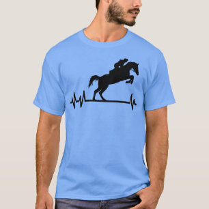 Horses Pulse Rider Heartbeat Equestrian T-Shirt