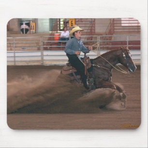 Horses - RCH - Reining horse slide Mouse Mat