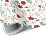 Horses & Red Roses Wedding Gift Wrapping Paper<br><div class="desc">Celebrate a special day with this Horses & Red Roses Wedding Gift Wrapping Paper. Perfect for brides,  crafters,  and creatives,  this charming wrap adds an equestrian,  whimsical,  floral and rustic touch to wedding gifts,  bridal showers,  and celebration projects. Available in multiple roll sizes and colours. Find more at www.hotpocketgraphics.com</div>