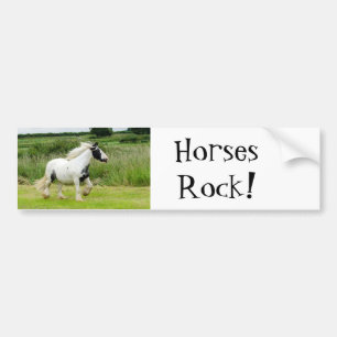 Horses Rock Bumper Sticker
