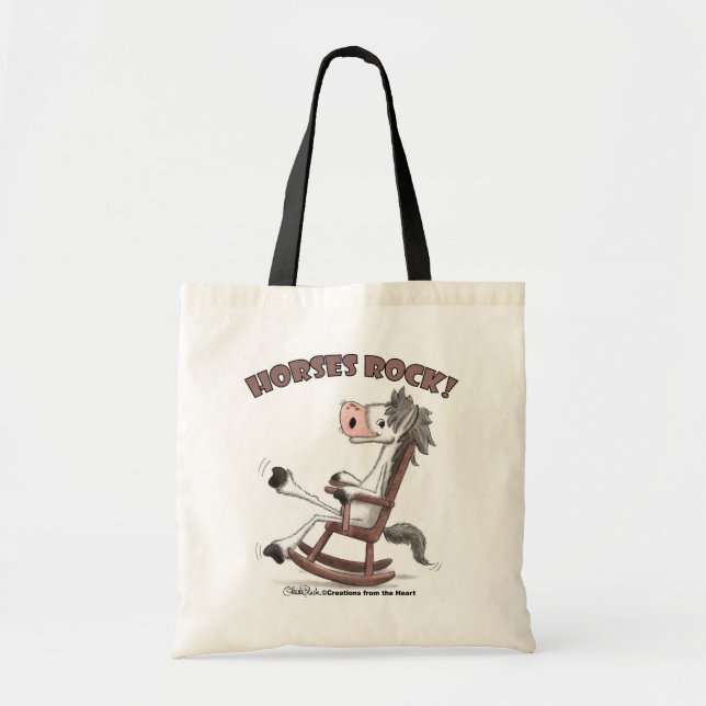 Horses Rock! Tote Bag (Front)