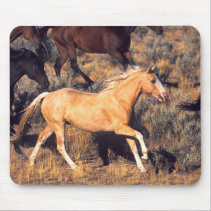 Horses Running a Ponderosa Ranch Mouse Mat
