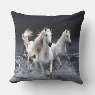Horses running  cushion