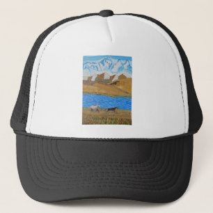 horses-running-in-the-mountains-magdalena-frohnsdo trucker hat