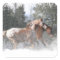 Horses Running in the Snow Christmas