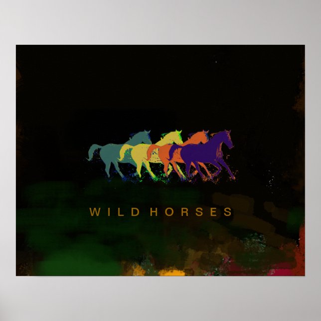 horses running prints (Front)