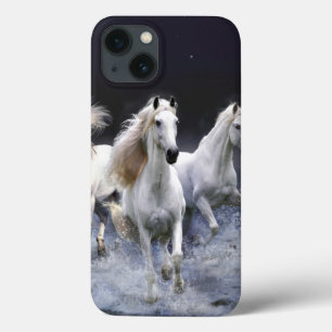 Horses running  throw pillow iPhone 13 case