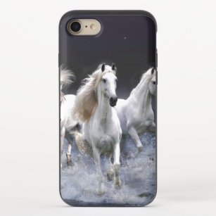 Horses running  throw pillow iPhone 8/7 slider case