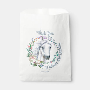 Horses saddle up cowgirl birthday personalized favour bags